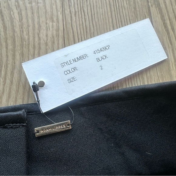 NWT Adam Lippes Classic Black pencil Skirt size 2 wool silk midi style #415409CP - Picture 6 of 9